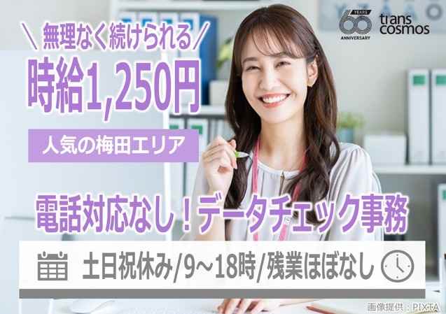【電話対応なし】コツコツ系◎契約書のデータチェック事務